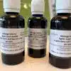 flacons de gemmotherapie et huiles essentielles pour soulager les allergies avec les plantes