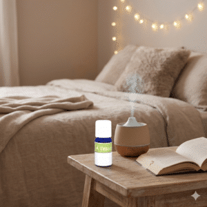 huiles essentielles anti-stress dans une chambre