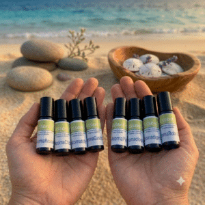 Kit composé de 8 roll-on pour une trousse de secours pratique pour les voyages et les vacances