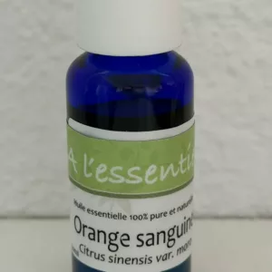 flacon d'huile essentielle d'orange sanguine de haute qualité vendu en Suisse